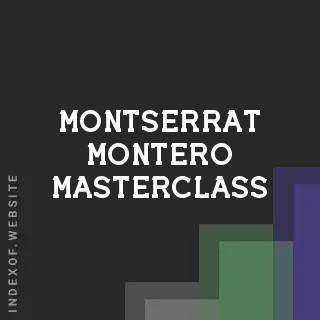 Montserrat Montero Masterclass | Indexof