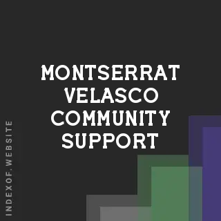 Montserrat Velasco Community Support | Indexof