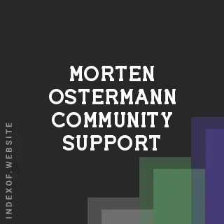 Morten Ostermann Community Support | Indexof