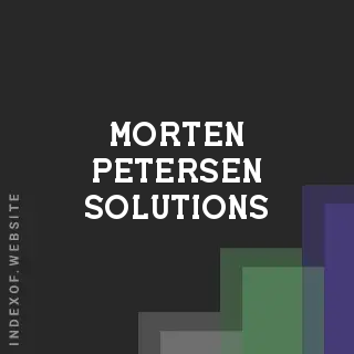 Morten Petersen Solutions | Indexof