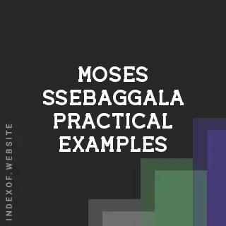 Moses Ssebaggala Practical Examples | Indexof