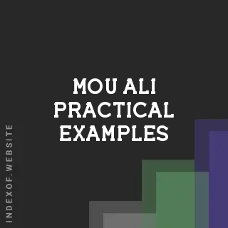 Mou Ali Practical Examples | Indexof