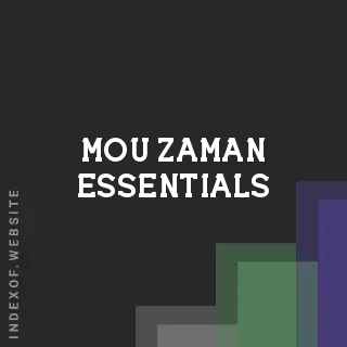 Mou Zaman Essentials | Indexof