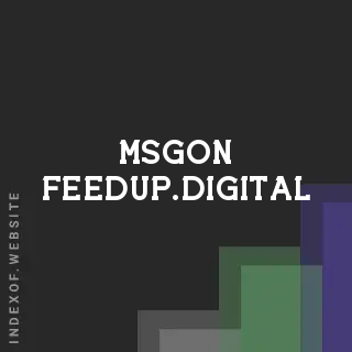 msgon-feedup.digital by Stefano Ricci site -  Indexof