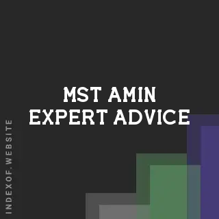 Mst Amin Expert Advice | Indexof