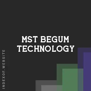 Mst Begum Technology | Indexof