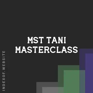 Mst Tani Masterclass | Indexof