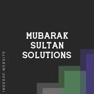 Mubarak Sultan Solutions | Indexof