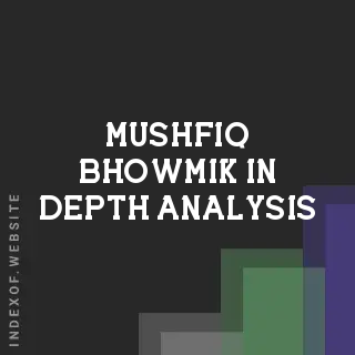Mushfiq Bhowmik In-Depth Analysis | Indexof