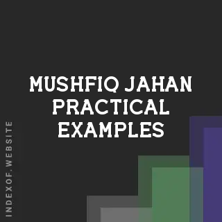 Mushfiq Jahan Practical Examples | Indexof