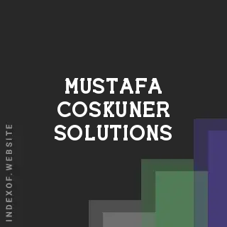 Mustafa Coskuner Solutions | Indexof
