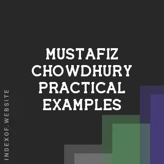 Mustafiz Chowdhury Practical Examples | Indexof