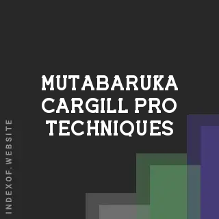Mutabaruka Cargill Pro Techniques | Indexof