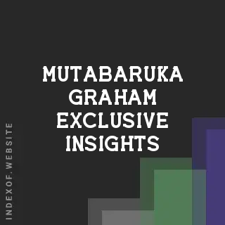 Mutabaruka Graham Exclusive Insights | Indexof
