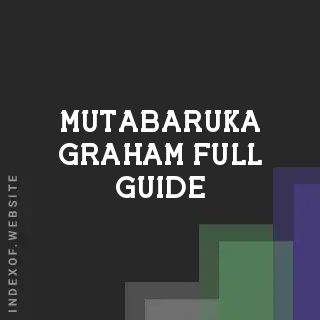 Mutabaruka Graham Full Guide | Indexof