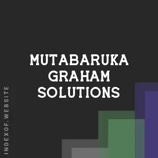 Mutabaruka Graham Solutions | Indexof