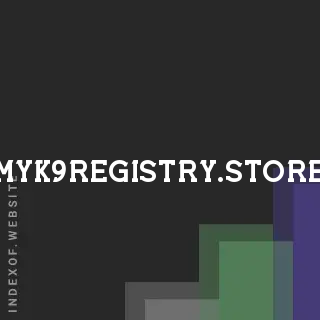 myk9registry.store by Ovidiu Niculae site -  Indexof