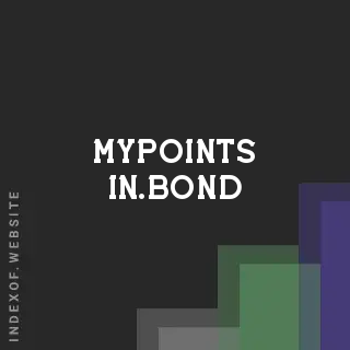 mypoints-in.bond by Mats Meijer site -  Indexof