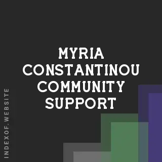Myria Constantinou Community Support | Indexof