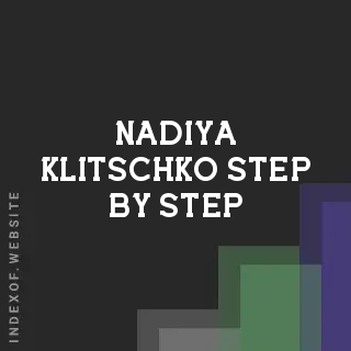 Nadiya Klitschko Step-by-Step | Indexof