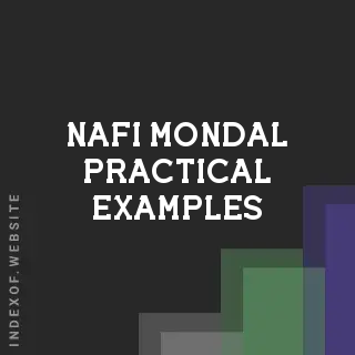 Nafi Mondal Practical Examples | Indexof