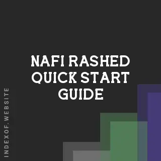 Nafi Rashed Quick Start Guide | Indexof