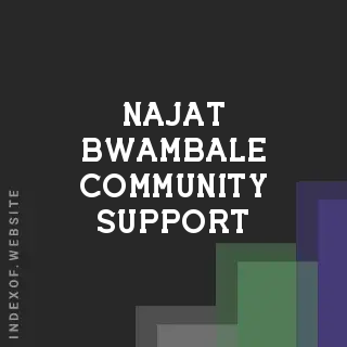 Najat Bwambale Community Support | Indexof