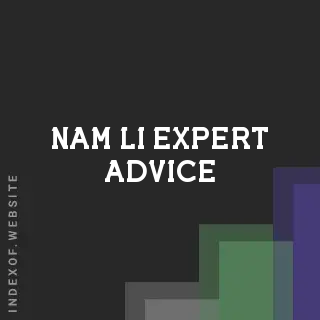 Nam Li Expert Advice | Indexof