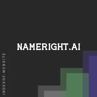 nameright.ai by Lorenzo Guerra site -  Indexof