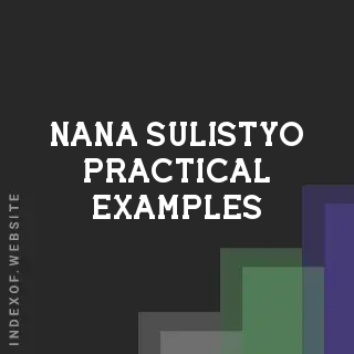 Nana Sulistyo Practical Examples | Indexof