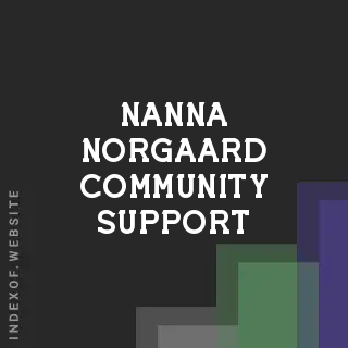 Nanna Norgaard Community Support | Indexof