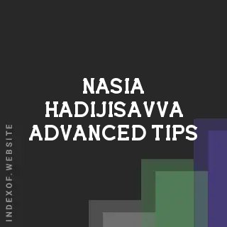 Nasia Hadijisavva Advanced Tips | Indexof