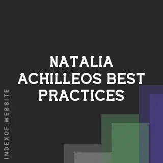 Natalia Achilleos Best Practices | Indexof