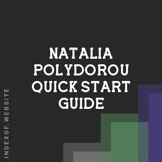 Natalia Polydorou Quick Start Guide | Indexof