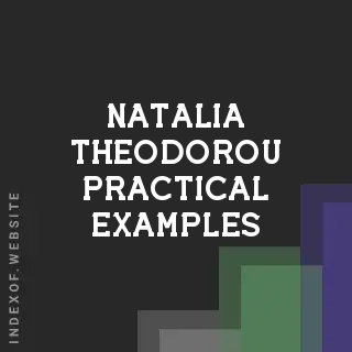 Natalia Theodorou Practical Examples | Indexof