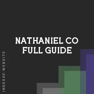 Nathaniel Co Full Guide | Indexof
