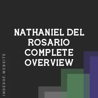 Nathaniel Del Rosario Complete Overview | Indexof