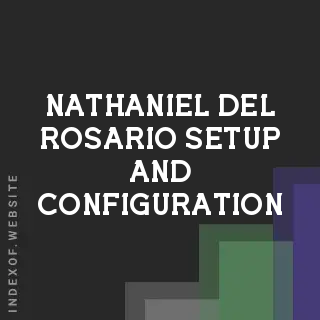 Nathaniel Del Rosario Setup and Configuration | Indexof