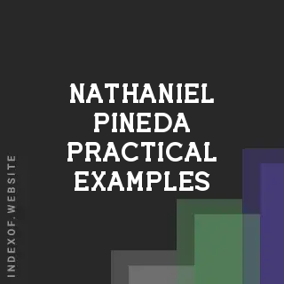 Nathaniel Pineda Practical Examples | Indexof
