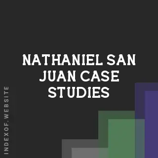 Nathaniel San Juan Case Studies | Indexof