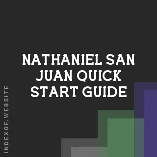 Nathaniel San Juan Quick Start Guide | Indexof