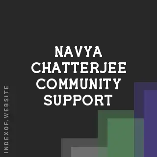 Navya Chatterjee Community Support | Indexof