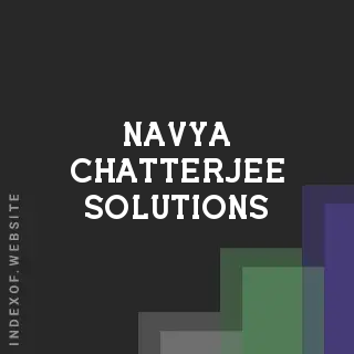 Navya Chatterjee Solutions | Indexof