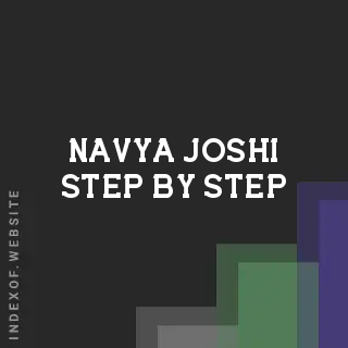 Navya Joshi Step-by-Step | Indexof