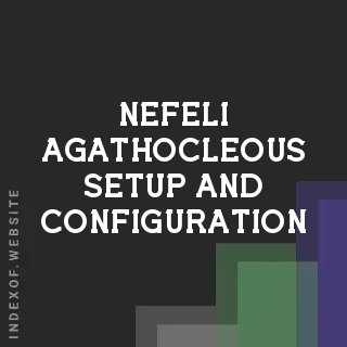 Nefeli Agathocleous Setup and Configuration | Indexof