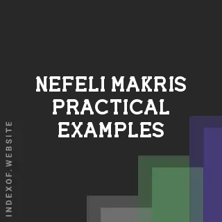 Nefeli Makris Practical Examples | Indexof