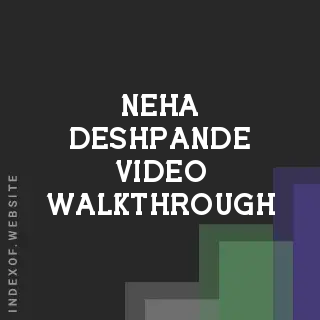 Neha Deshpande Video Walkthrough | Indexof