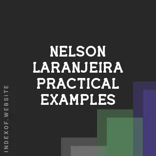 Nelson Laranjeira Practical Examples | Indexof