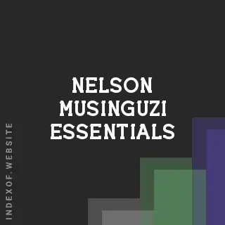 Nelson Musinguzi Essentials | Indexof
