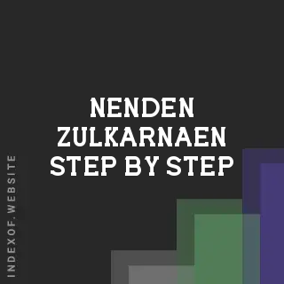 Nenden Zulkarnaen Step-by-Step | Indexof